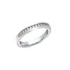 Image 1 : 14K White Gold 0.18CTW Diamond Band Ring - REF-41M9F