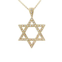 0.47 CTW 14K Yellow Gold Ladies Slider with Chain - REF-57F9M