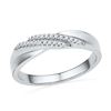 Image 1 : 0.1 CTW Natural Diamond Band 10K White Gold