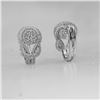 Image 1 : 14K White Gold 0.83CTW Diamond Earring - REF-81X3Y