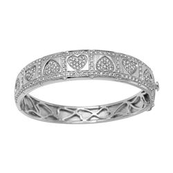 14K Gold 2 CTW Diamond Bangle - REF-382X5Y