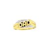 Image 1 : 0.01 CTW Mens Natural Diamond Dad Father Ring 10K Yellow Gold