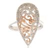 Image 1 : 14K Two Tone Gold 0.4CTW Diamond Rings - REF-63X3Y