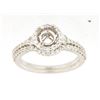 Image 1 : 14K White Gold 0.61CTW Diamond Wedding Ring Set - REF-88A2N