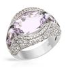 Image 1 : Genuine 10.3 TCW 18K White Gold Ladies Ring - REF-192N5A