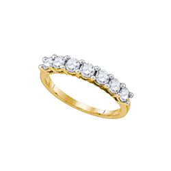 1.02 CTW Natural Diamond Band 10K Yellow Gold