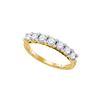 Image 1 : 1.02 CTW Natural Diamond Band 10K Yellow Gold
