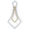 Image 1 : 0.4 CTW Natural Diamond Pendant 14K Multi-Tone Gold