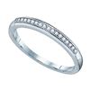 0.05 CTW Natural Diamond Bridal Anniversary Band 10K White Gold