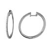 Genuine 0.56 TCW 18K White Gold Ladies Earrings - REF-128X3Y