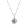 Image 1 : 18KWhite Gold 0.24 CTW Diamond Slider with Chain - REF-41Y3X