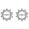 Image 1 : 14K White Gold 2.42CTW Diamond Earring Jackets - REF-280F5M
