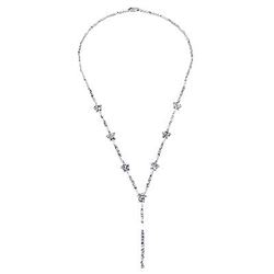14K White Gold 1.9CTW Diamond Necklace - REF-189H3W
