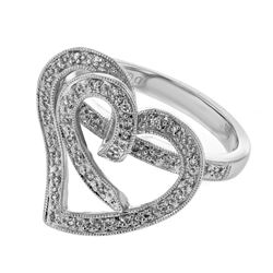 18K White Gold 0.22CTW Diamond Rings - REF-77R5K