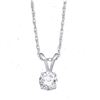 Image 1 : 1.02 CTW Natural Diamond Solitaire Pendant 14K White Gold