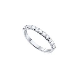 0.5 CTW Natural Diamond 3.5mm Anniversary Band 14K White Gold