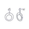 Image 1 : 14K White Gold 1.72CTW Diamond Earring - REF-171F5M