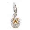 Image 1 : 14K TwoTone Gold 0.18CTW SemiMount Slider w/Chain - REF-32K2R