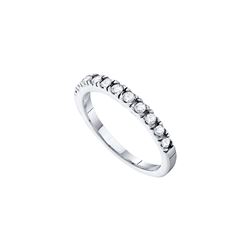 0.33 CTW Natural Diamond 3mm Bridal Band 14K White Gold