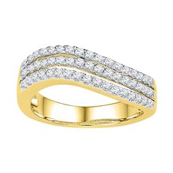 0.5 CTW Natural Diamond Band 10K Yellow Gold