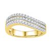 Image 1 : 0.5 CTW Natural Diamond Band 10K Yellow Gold