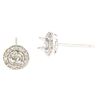 Image 1 : 14K White Gold 0.2CTW Ladies Diamond Earring - REF-34X2Y