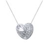 Genuine 0.71 TCW 18K White Gold Ladies Necklace - REF-146K8R