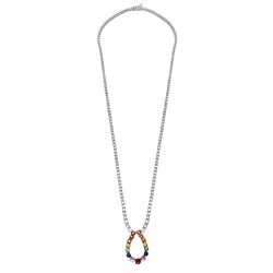 10.13 CTW 18K White Gold Ladies Necklace - REF-680F3M