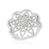Image 1 : 14K White Gold 0.86CTW Diamond Ring - REF-84K3R