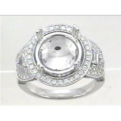 18K White Gold 1.4CTW Ladies Diamond Ring - REF-268Y6X