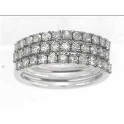 14K White Gold 1.16CTW Diamond Band Ring - REF-76A2N