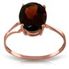 Image 1 : Genuine 2.2 ctw Garnet Ring Jewelry 14KT Rose Gold - REF-34N3R
