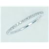 Image 1 : 14K White Gold 0.21CTW Diamond Band Ring - REF-31X5Y