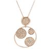 Genuine 0.55 TCW 14K Rose Gold Ladies Necklace - REF-53F8M