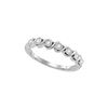 0.16 CTW Natural Diamond Band 10K White Gold