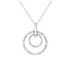 14K White Gold 0.32CTW Diamond Necklace - REF-72K3R