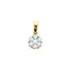 Image 1 : 0.25 CTW Natural Diamond Flower Cluster Pendant 14K Yellow Gold