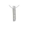 14K White Gold 0.33CTW Diamond Necklace - REF-48N2A