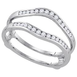 0.5 CTW Natural Diamond Bridal Enhancer Band 14K White Gold