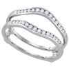 0.5 CTW Natural Diamond Bridal Enhancer Band 14K White Gold