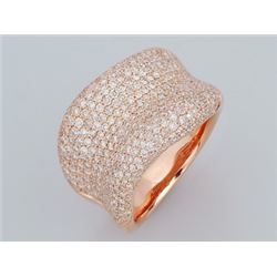 18K Rose Gold 2.31CTW Diamond Rings - REF-268M5F