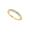 0.05 CTW Natural Diamond Bridal Anniversary Band 10K Yellow Gold