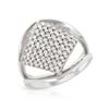 Genuine 0.73 TCW 18K White Gold Ladies Ring - REF-145Y8X