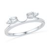 0.2 CTW Baguette Natural Diamond Ring 14K White Gold