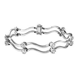 18K Gold 1.88 CTW Diamond Bracelet - REF-338F7M