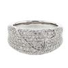 Image 1 : Pave-set Diamond Ring in 14K White Gold - REF-143X3Y