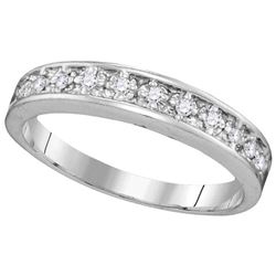 0.1 CTW Natural Diamond Band 10K White Gold