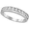 Image 1 : 0.1 CTW Natural Diamond Band 10K White Gold