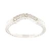Image 1 : 14K White Gold 0.1CTW Diamond Band Ring - REF-31K3R