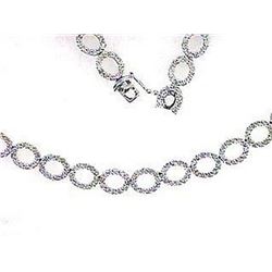 18K White Gold 10.5CTW Diamond Necklace - REF-788H3W